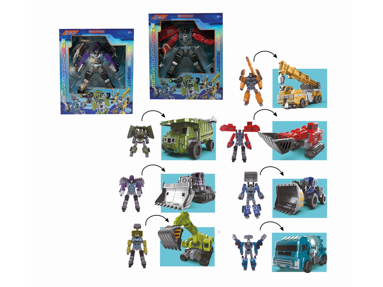 MARS – MEGAMORPHOSIS ROBOT TRASFORMABILE 42920