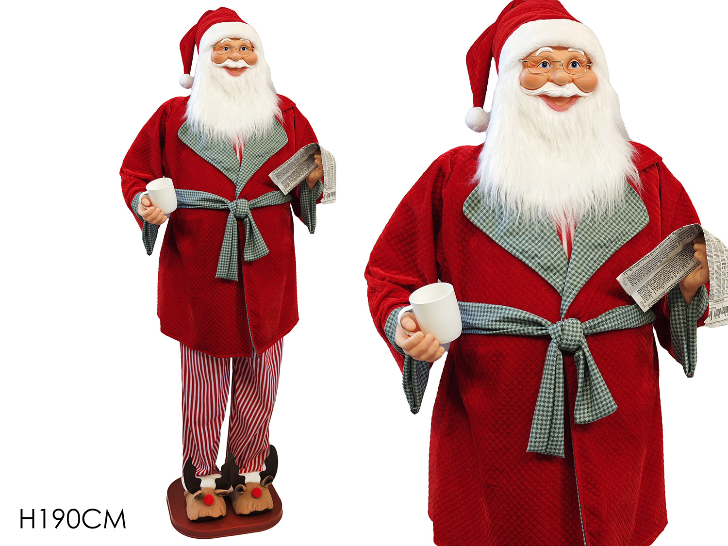 BABBO NATALE 190CM C/GAMBE A MOLLA 470511 BABBO NATALE 190CM C/GAMBE A MOLLA 470511