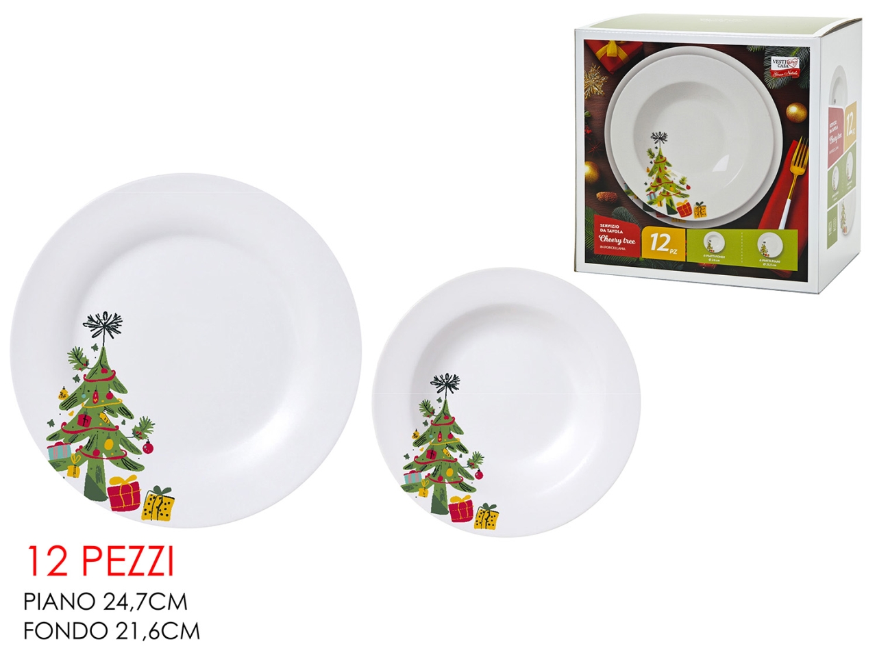 SERVIZIO PIATTI 12PZ CHERRY TREE PORCEL. 524397