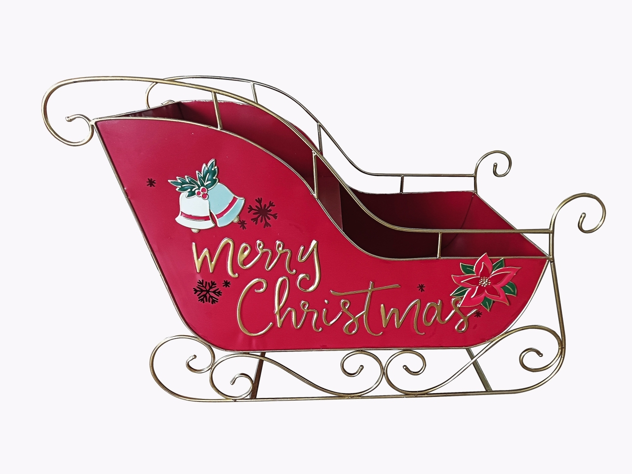 SLITTA METALLO ROSSO 120X60XH.77,5CM 115212