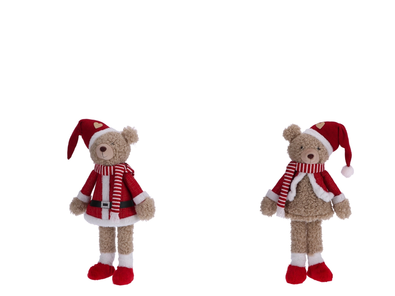 ORSO NATALIZIO H.90CM A MOLLA ASS. 115312