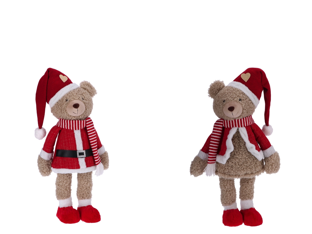 ORSO NATALIZIO H.113CM A MOLLA ASS. 115313