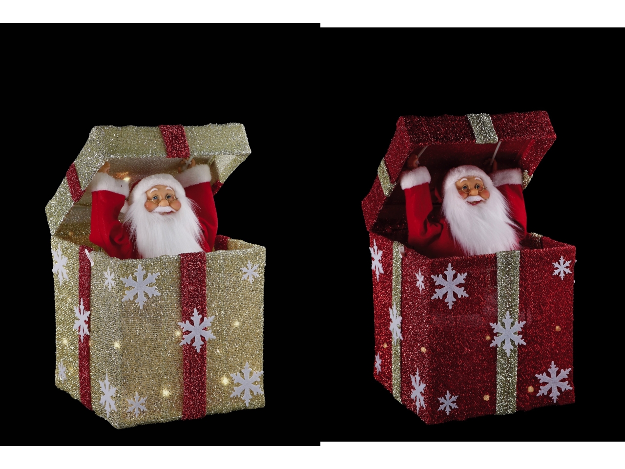 BABBO NATALE IN SCATOLA C/108LUCI+MOV.+MUS.115418