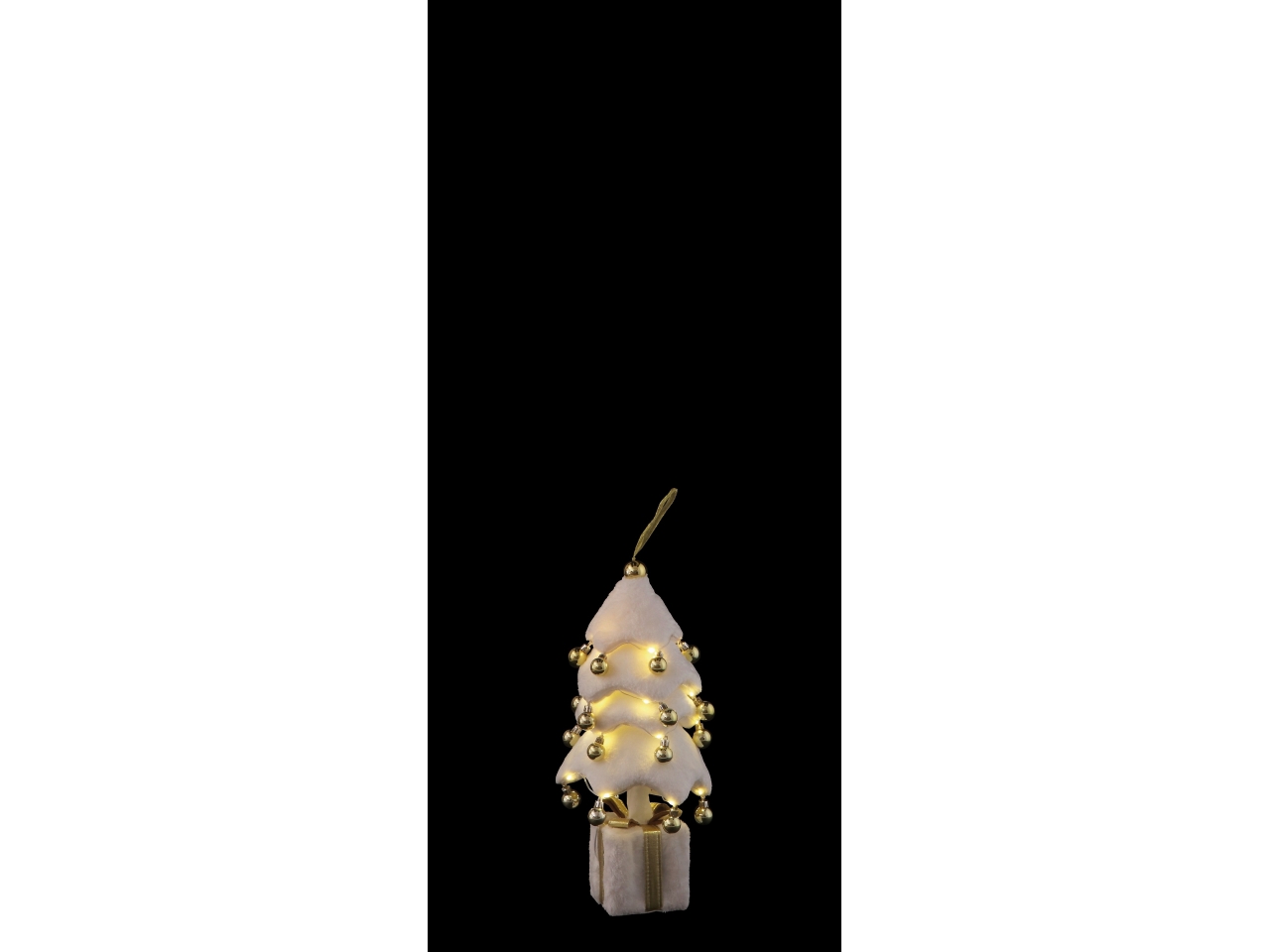 ALBERO 45CM C/29LUCI BIANCO/ORO 115424