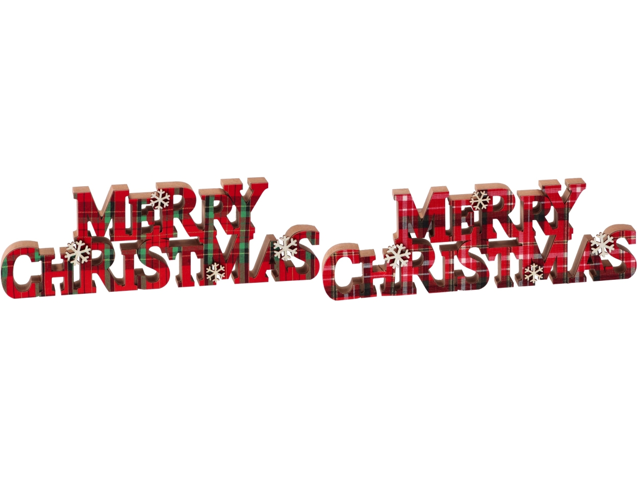 SCRITTA MERRY CHRISMAS MDF 38XH.13CM ASS. 116217