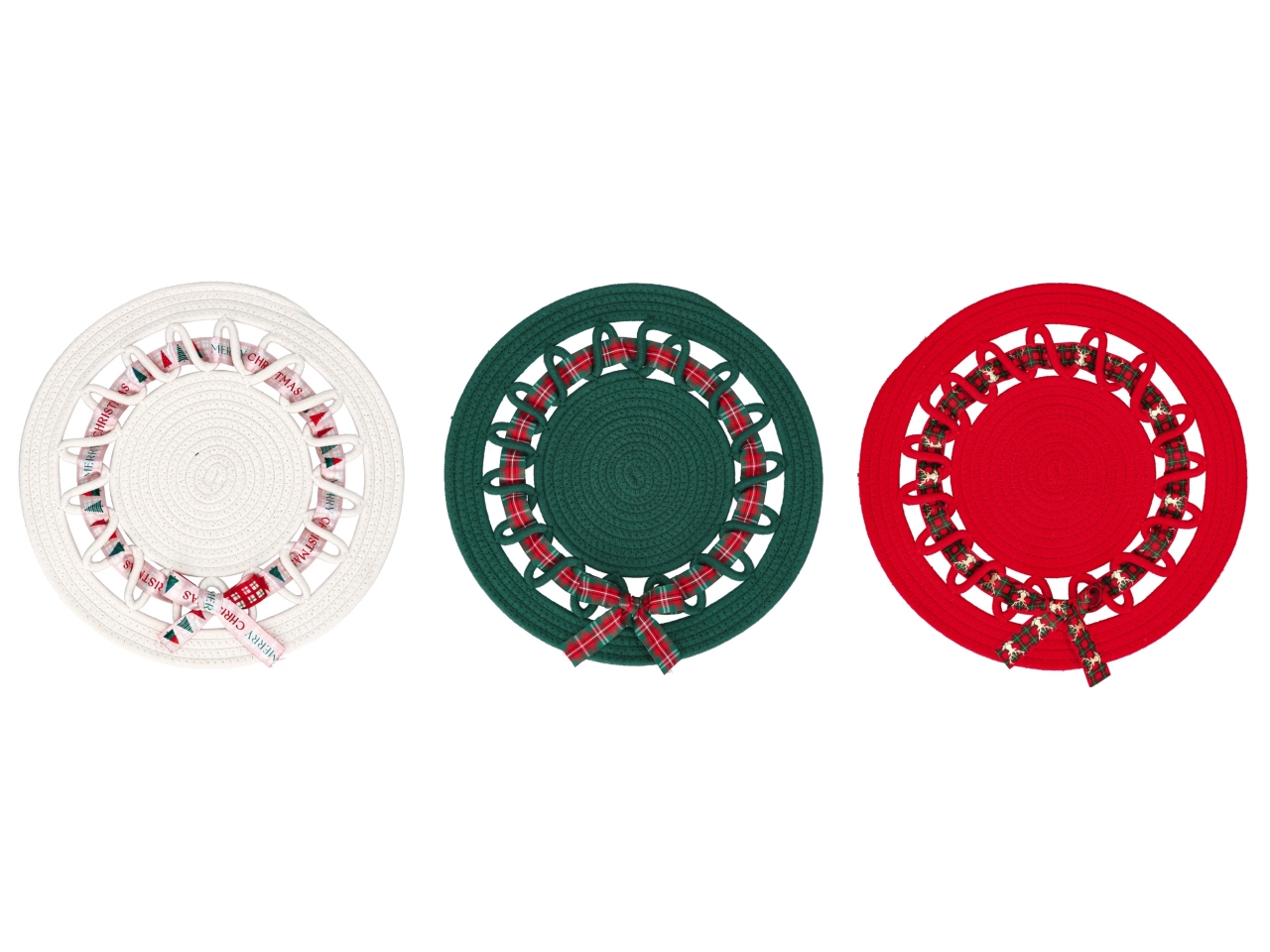 TOVAGLIETTA TONDA 38CM IN TESSUTO ASS. 116269 TOVAGLIETTA TONDA 38CM IN TESSUTO ASS. 116269