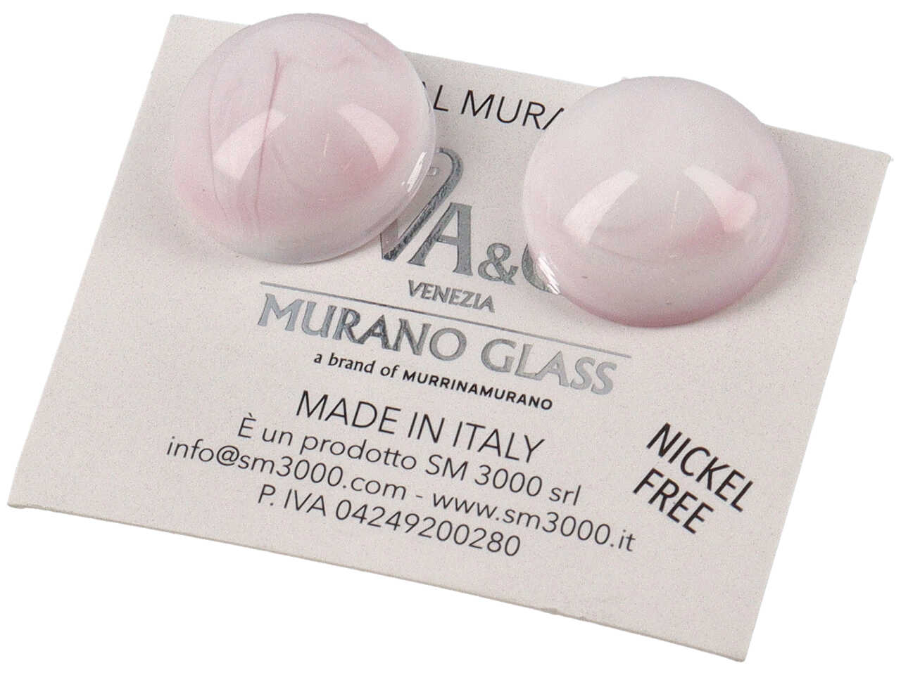 ORECCHINI LOBO CABOCHON PASTELLO ROSA VM0581007