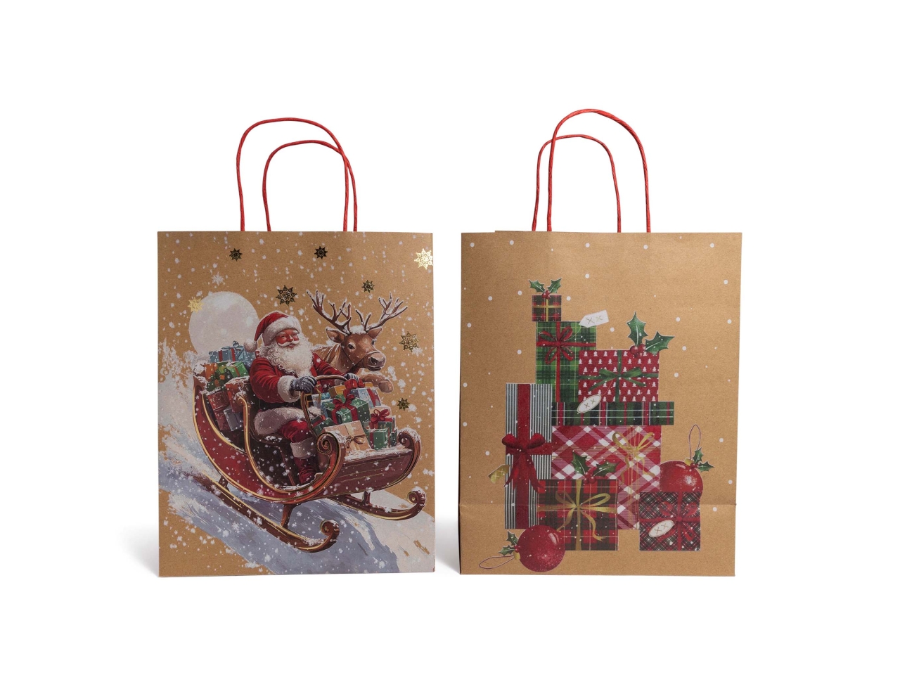 SHOPPER NATALIZIA CARTA 26X13,5XH.32,5CM ASS.85712