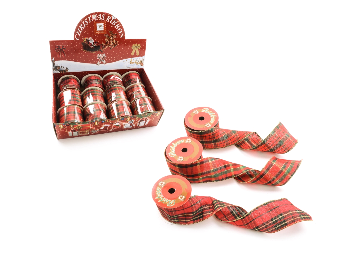 NASTRO TARTAN TESSUTO SCOZZESE 6,3CMX27MT ASS. 519