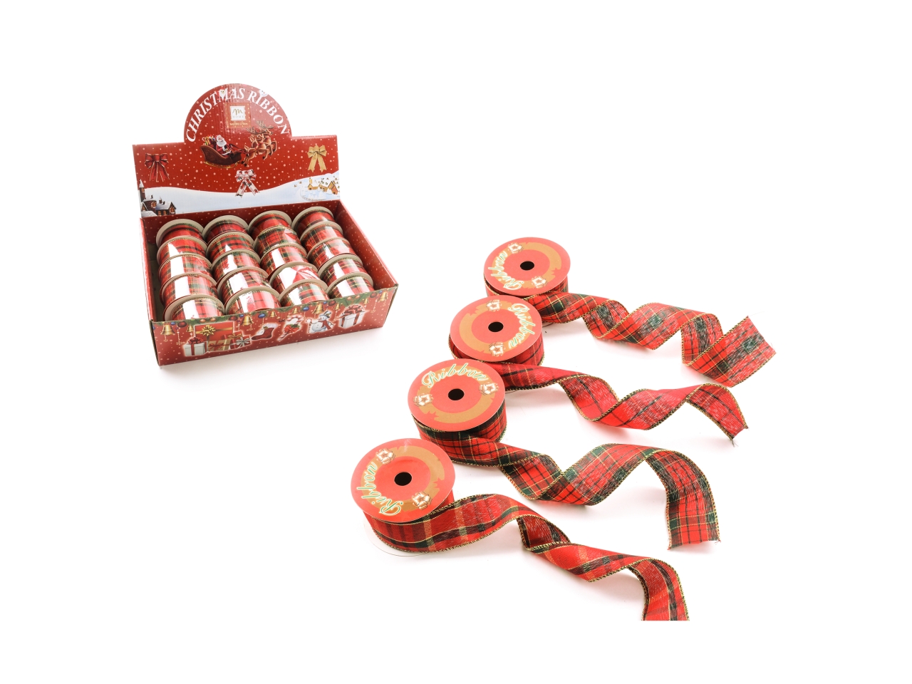 NASTRO TARTAN TESSUTO SCOZZESE 4CMX27MT ASS. 51967