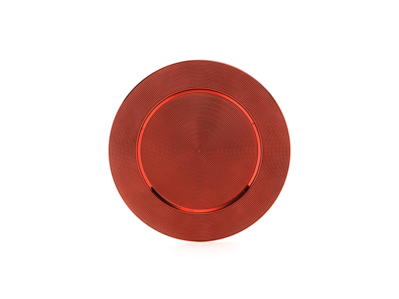 SOTTOPIATTO 33CM PLASTICA ROSSO LUCIDO 89041
