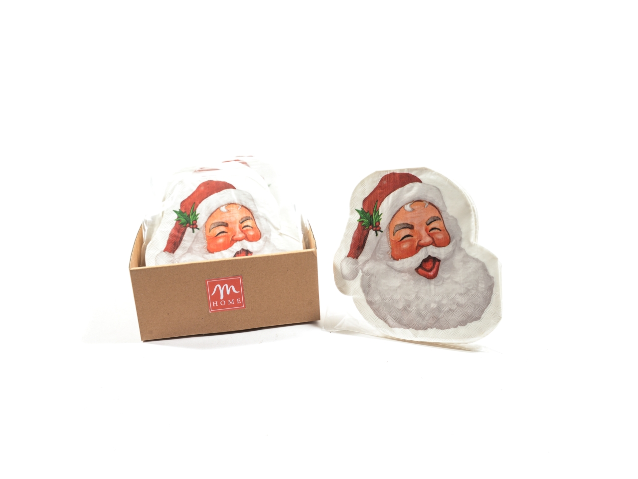 TOVAGLIOLI BABBO NATALE 33X33CM 15PZ 39501