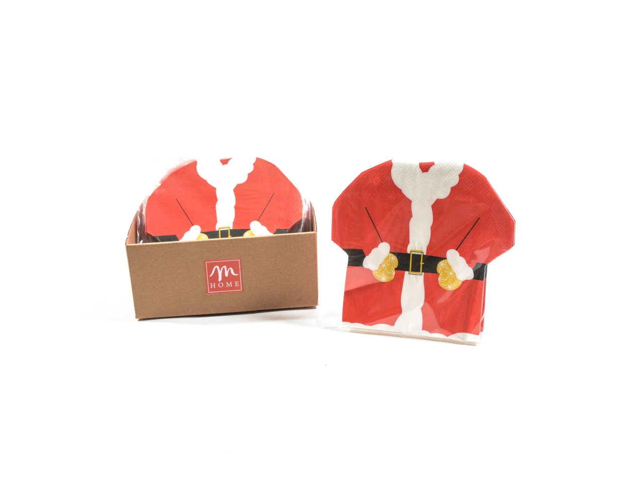 TOVAGLIOLI VESTITO BABBO NATALE 33X33CM 15PZ 39518 TOVAGLIOLI VESTITO BABBO NATALE 33X33CM 15PZ 39518