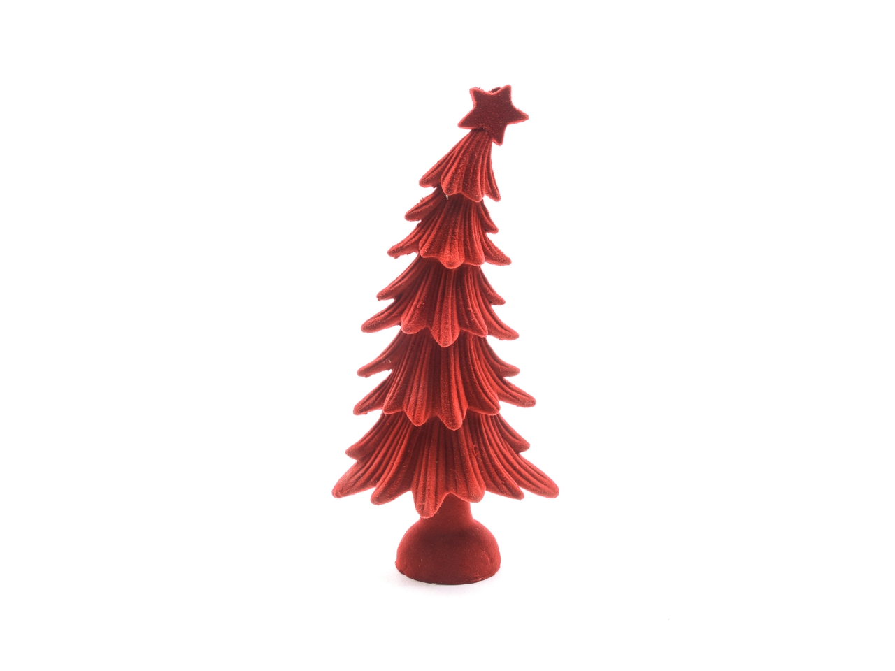 ALBERO 29CM RESINA FLOCCATO ROSSO 73556 ALBERO 29CM RESINA FLOCCATO ROSSO 73556