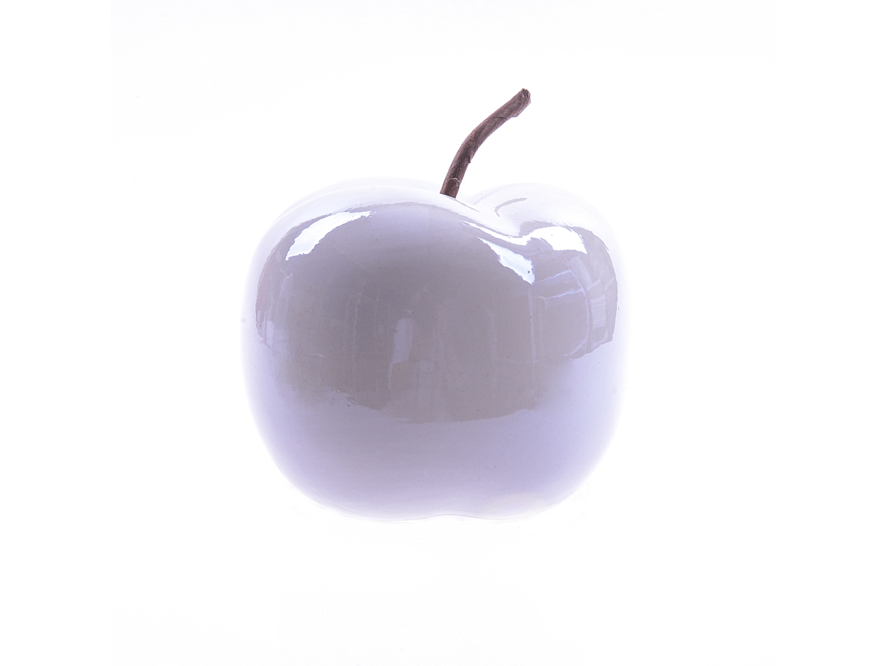 MELA CERAMICA LUCENTE 9.5X9.5XH.11CM BIANCA 74942 MELA CERAMICA LUCENTE 9.5X9.5XH.11CM BIANCA 74942