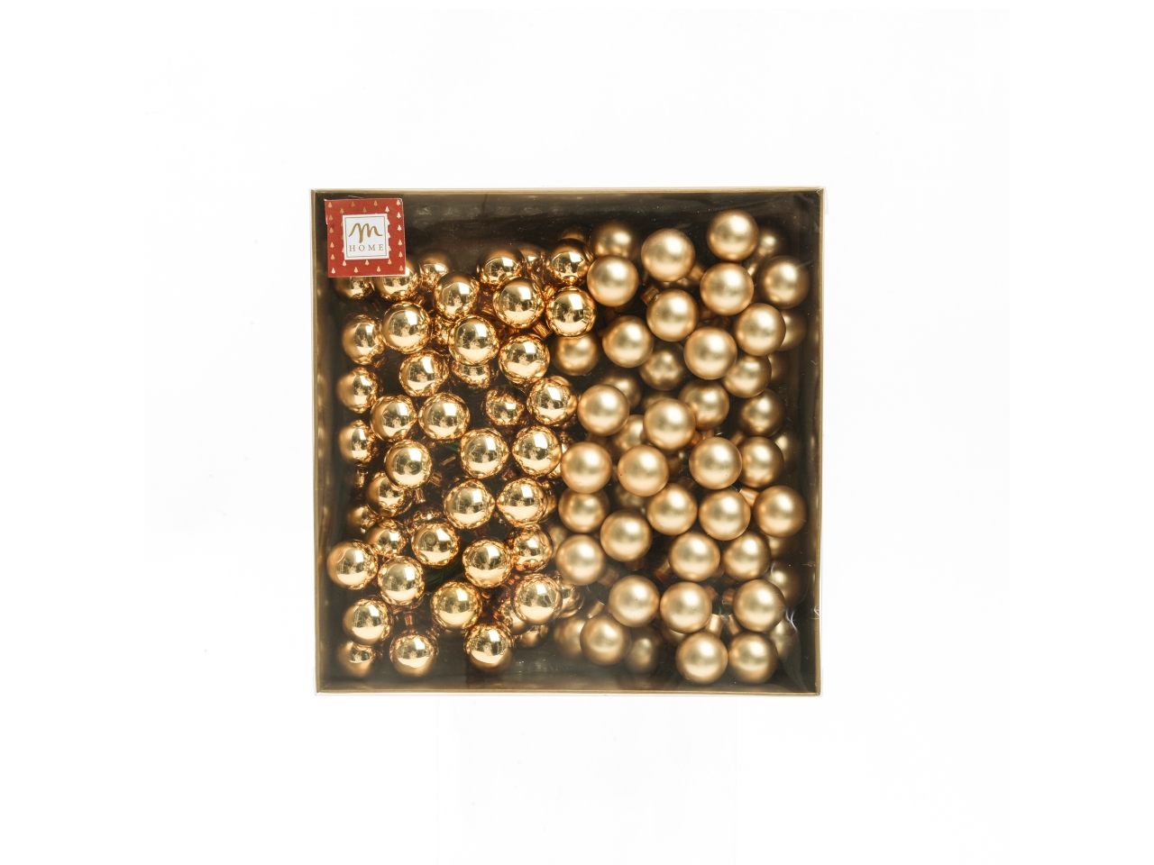 PALLA VETRO 2CM 144PZ ORO LUCIDO E OPACO 61645