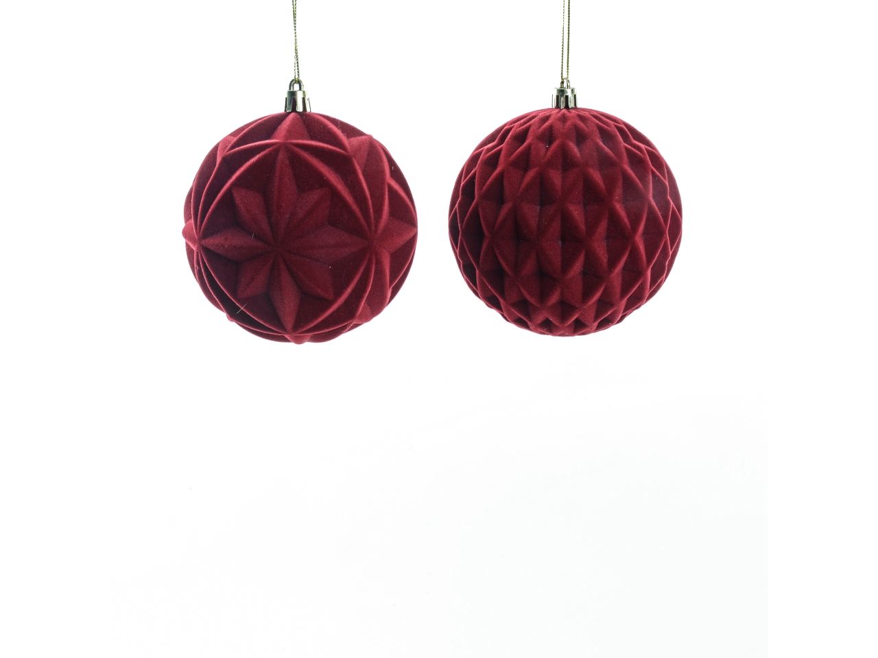 PALLA 10CM FLOCCATA BORDEAUX ASS. 54913