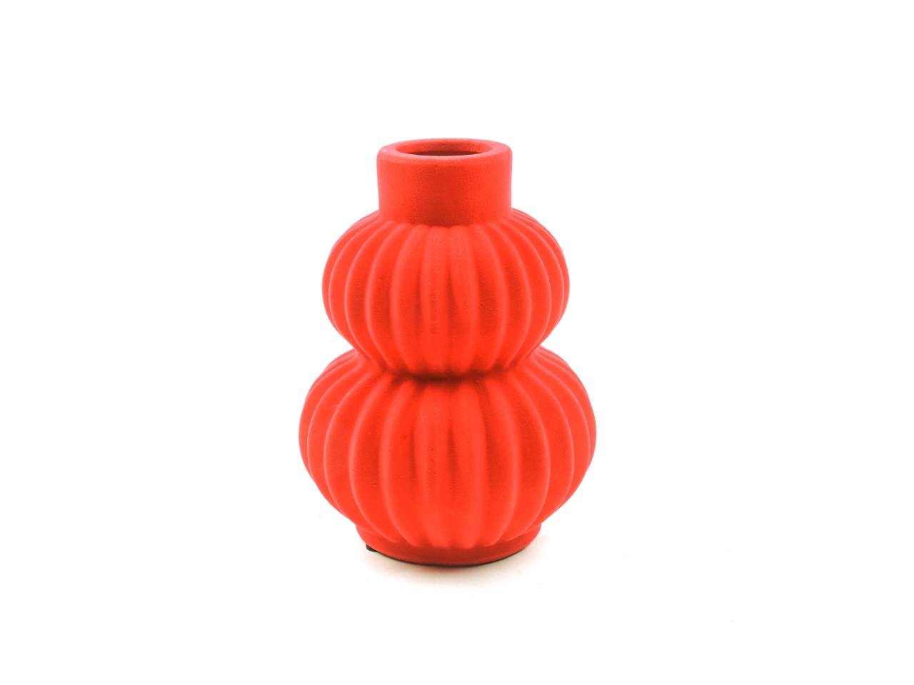 VASO CERAMICA VELLUTO ROSSO 15XH.20CM 60693