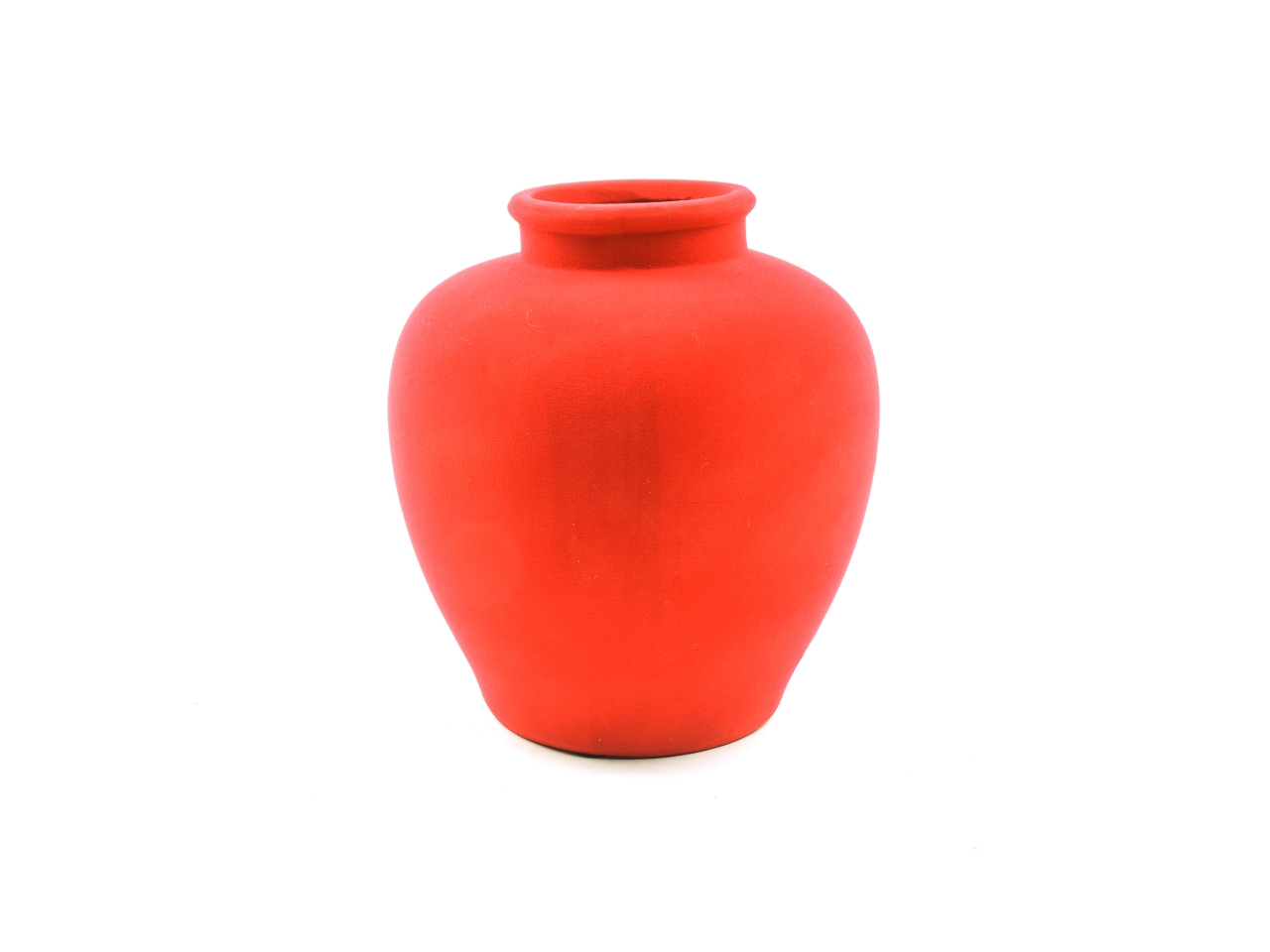 VASO CERAMICA VELLUTO ROSSO 18XH.20CM 60730