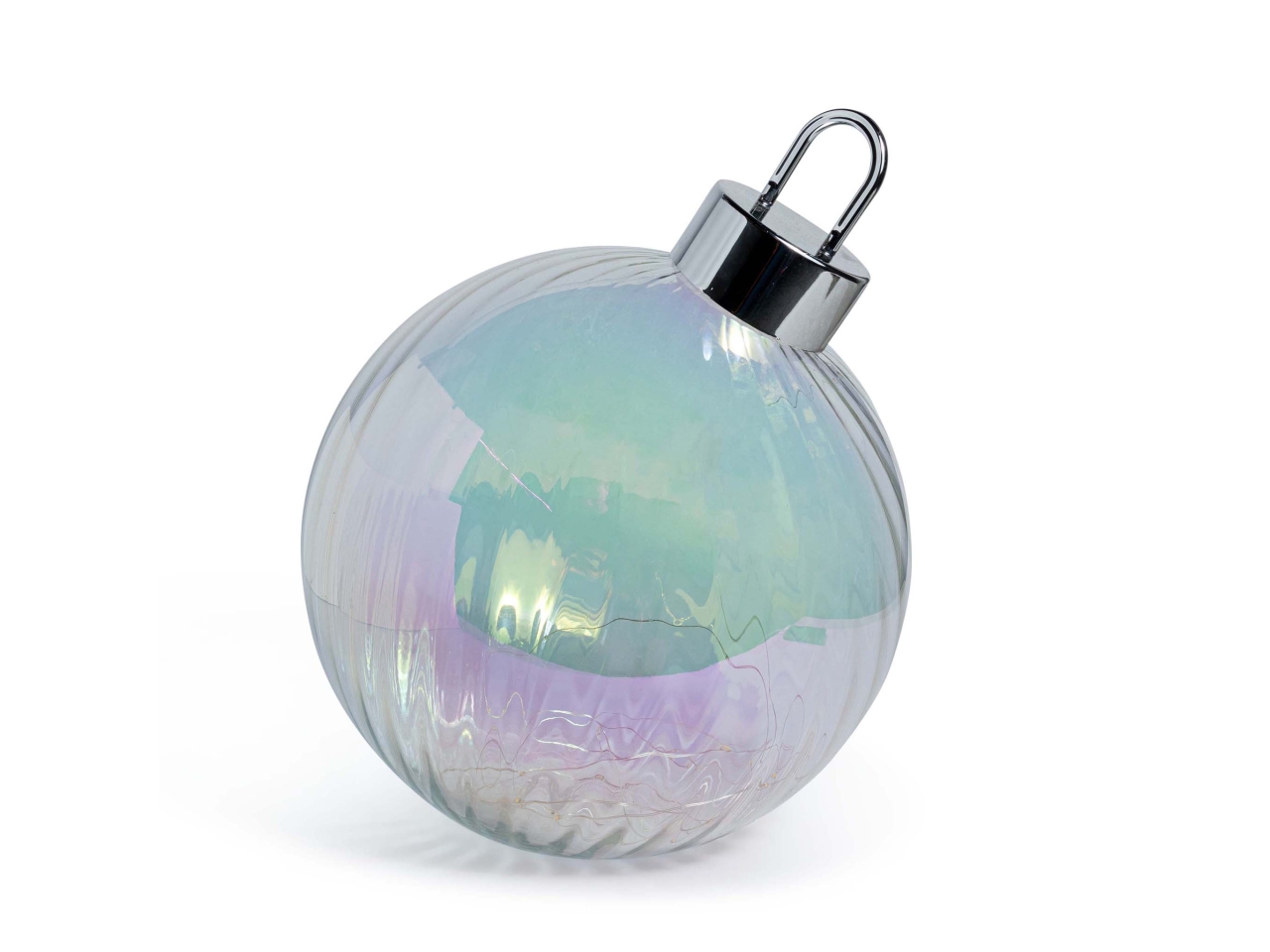 PALLA 30CM VETRO TRASPARENTE C/LUCE 83411
