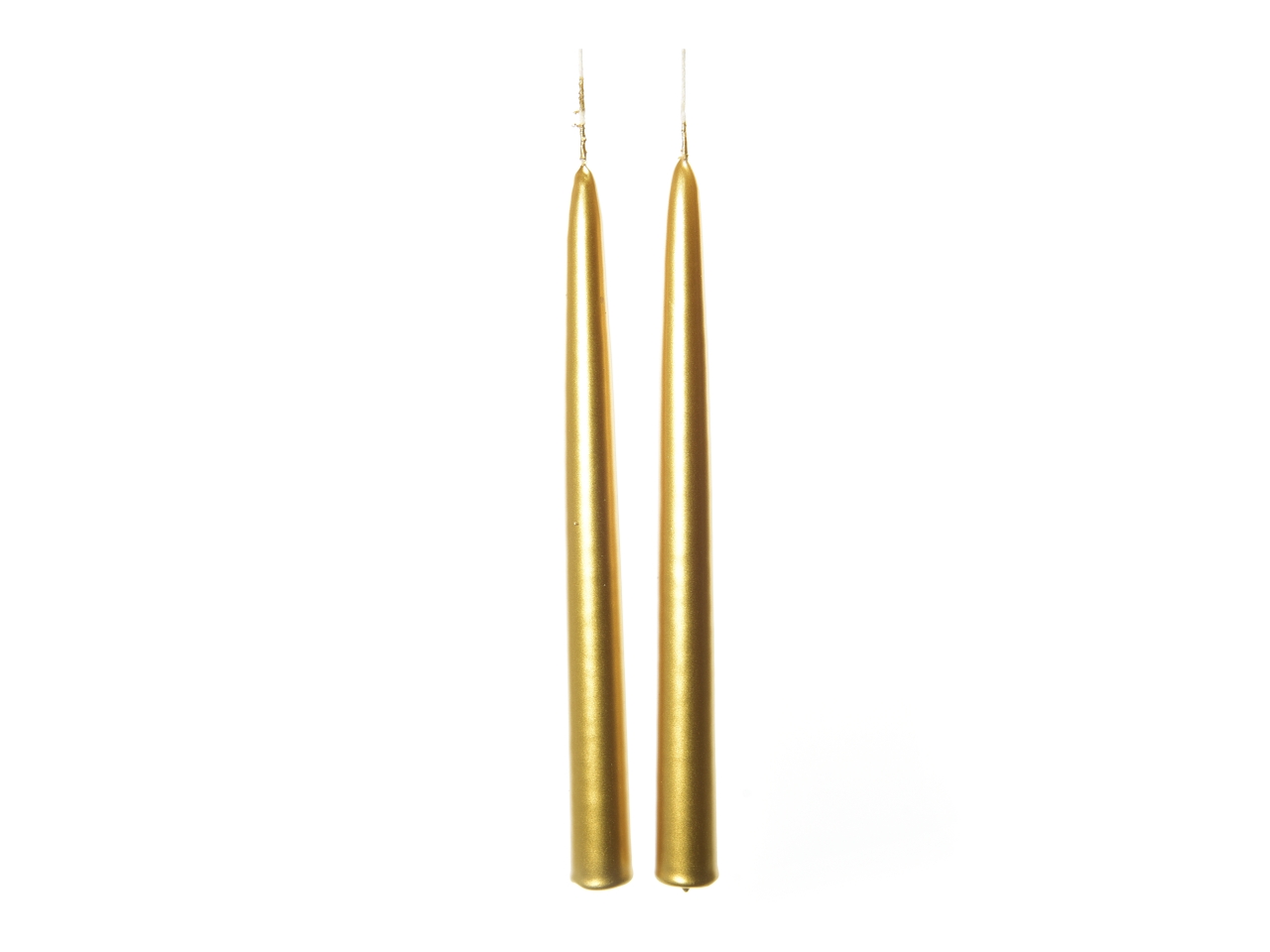 CANDELA STELO 25X2,2CM 2PZ ORO 80967
