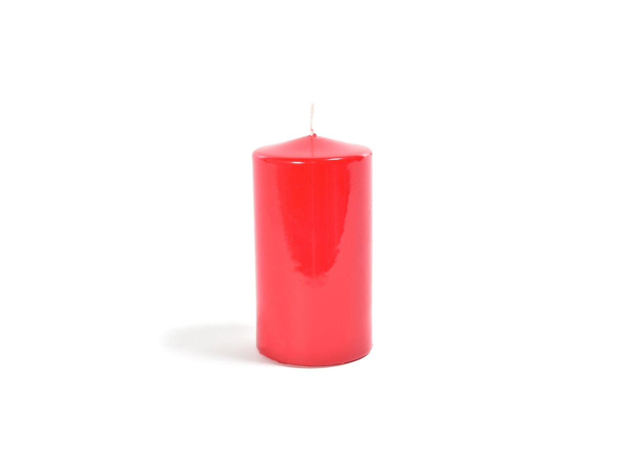 CANDELA MOCCOLO 5XH.7CM ROSSO LUCIDO 79930