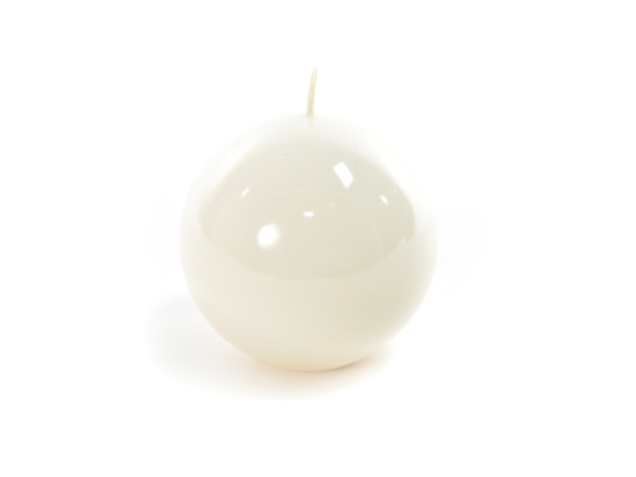CANDELA SFERA 6CM AVORIO LUCIDO 80646