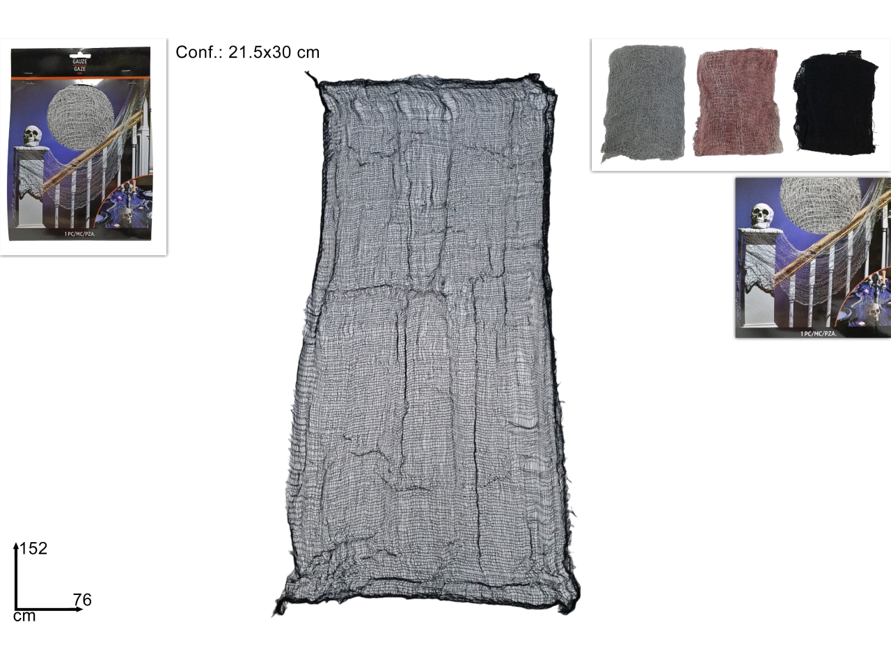 RAGNATELA 76X152CM 3COLORI XCA23000101