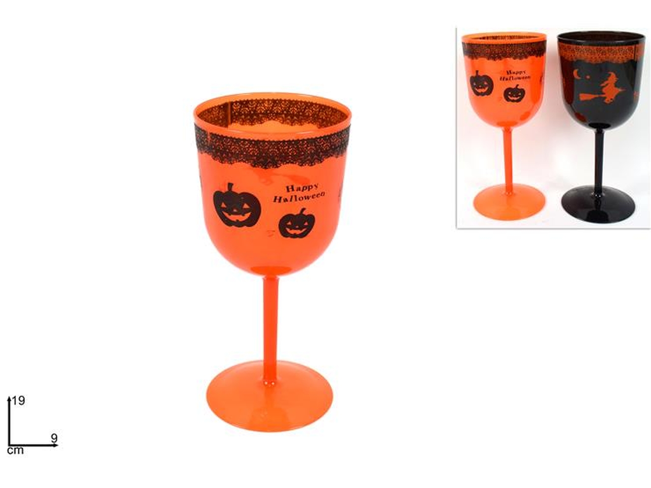 CALICE TONDO HAPPY HALLOWEEN 19CM ASS. XHW14000101