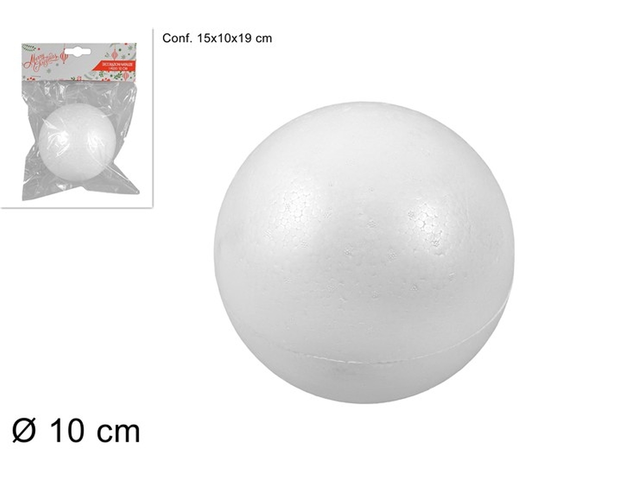 PALLA POLISTIROLO 10CM XNA08003511 PALLA POLISTIROLO 10CM XNA08003511