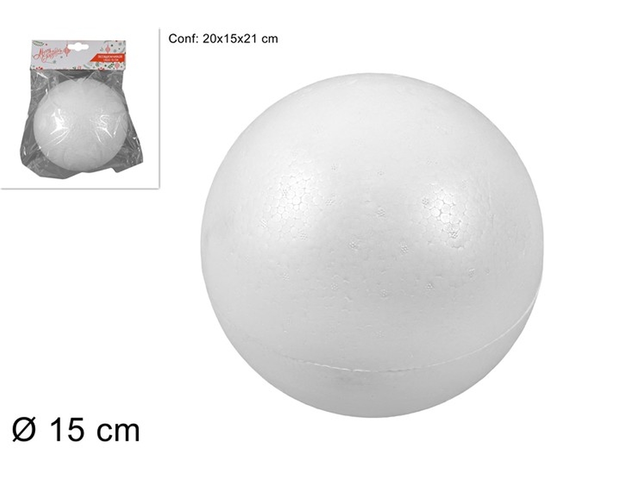 PALLA POLISTIROLO 15CM XNA08003521