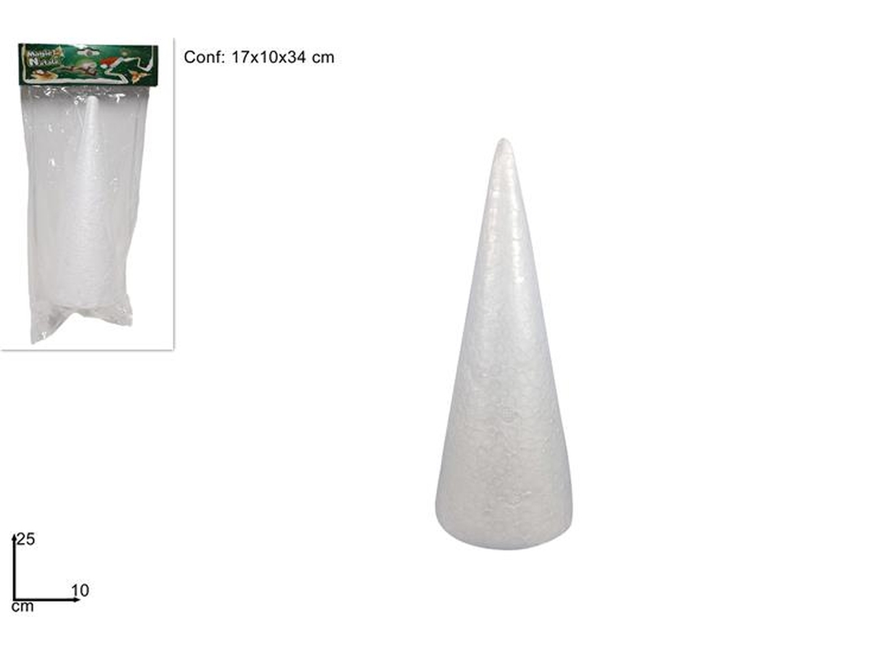 CONO POLISTIROLO CM 25 XNA16005921 CONO POLISTIROLO CM 25 XNA16005921