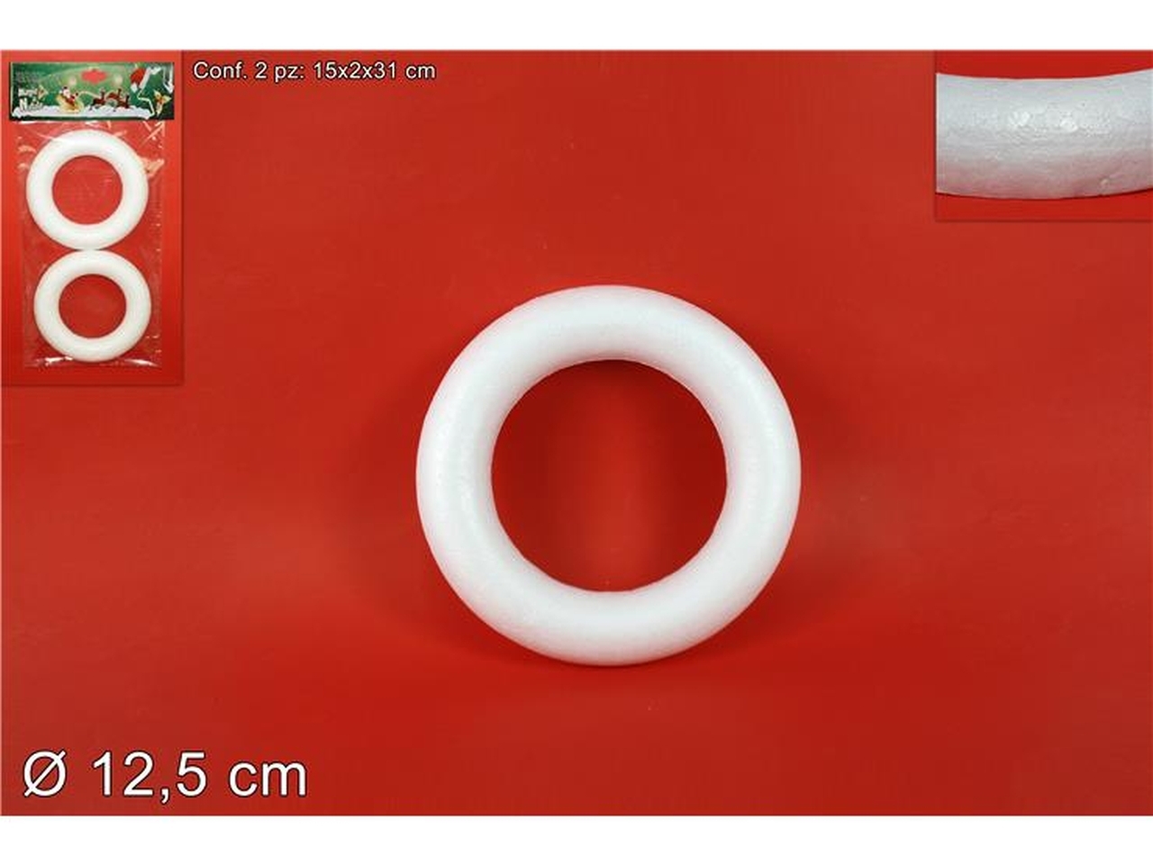 ANELLO POLISTIROLO 12,5CM 2PZ XNA16005901
