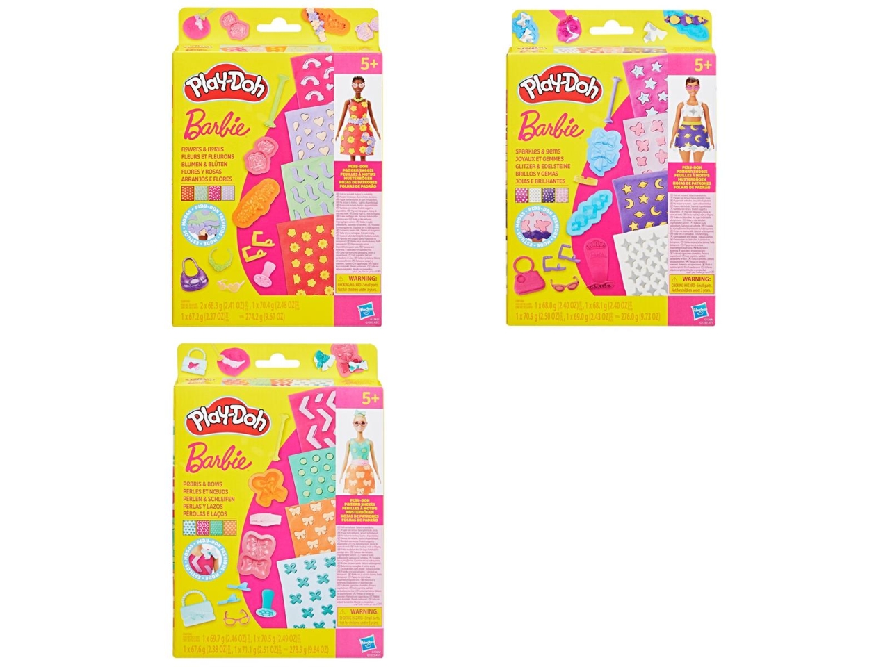 PLAY-DOH BARBIE DESIGNER PATTERNS PACKS AST G13555