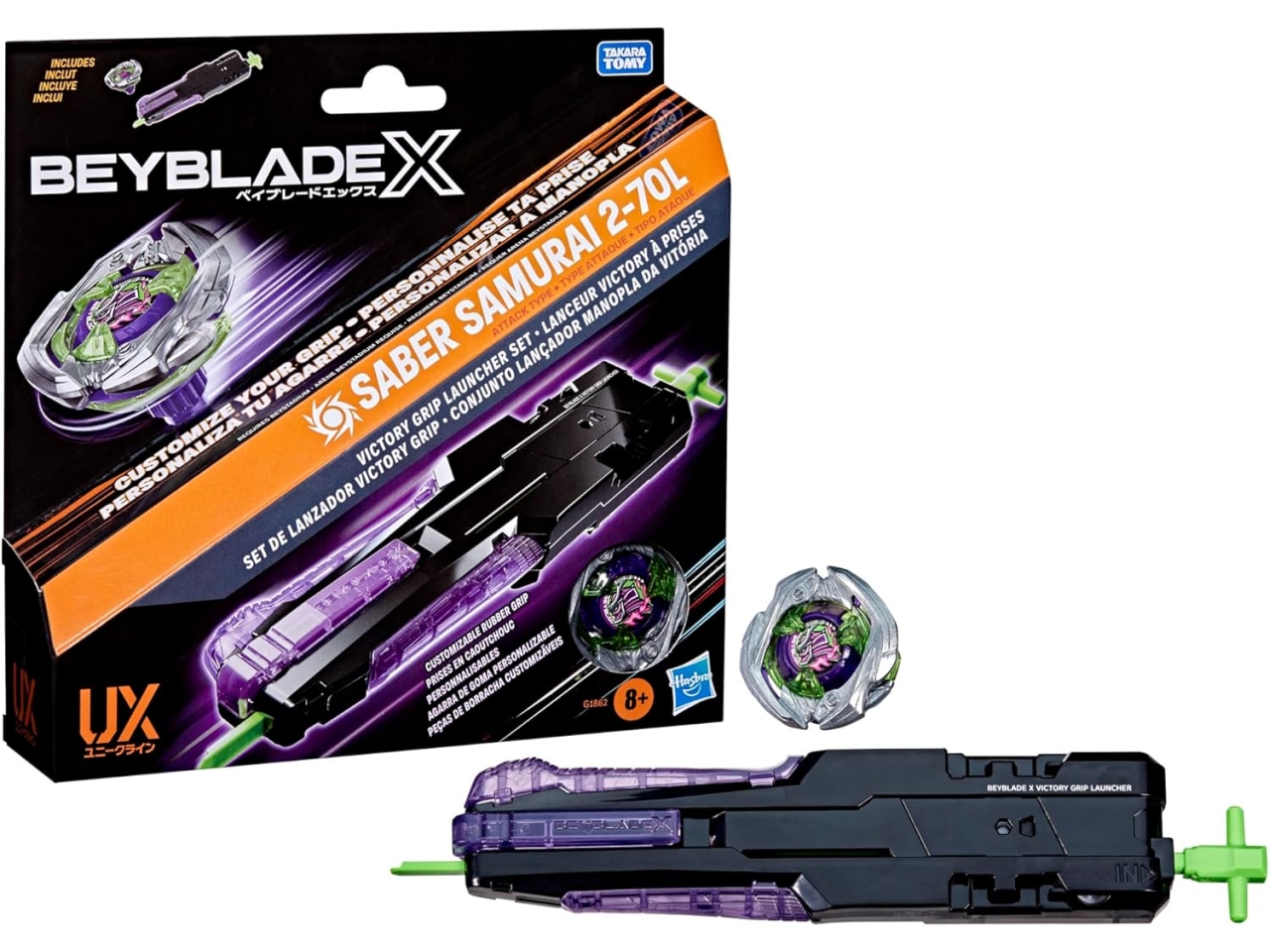BEY BLADE DELUXE LAUNCHER PACK + TOP G1862EU4