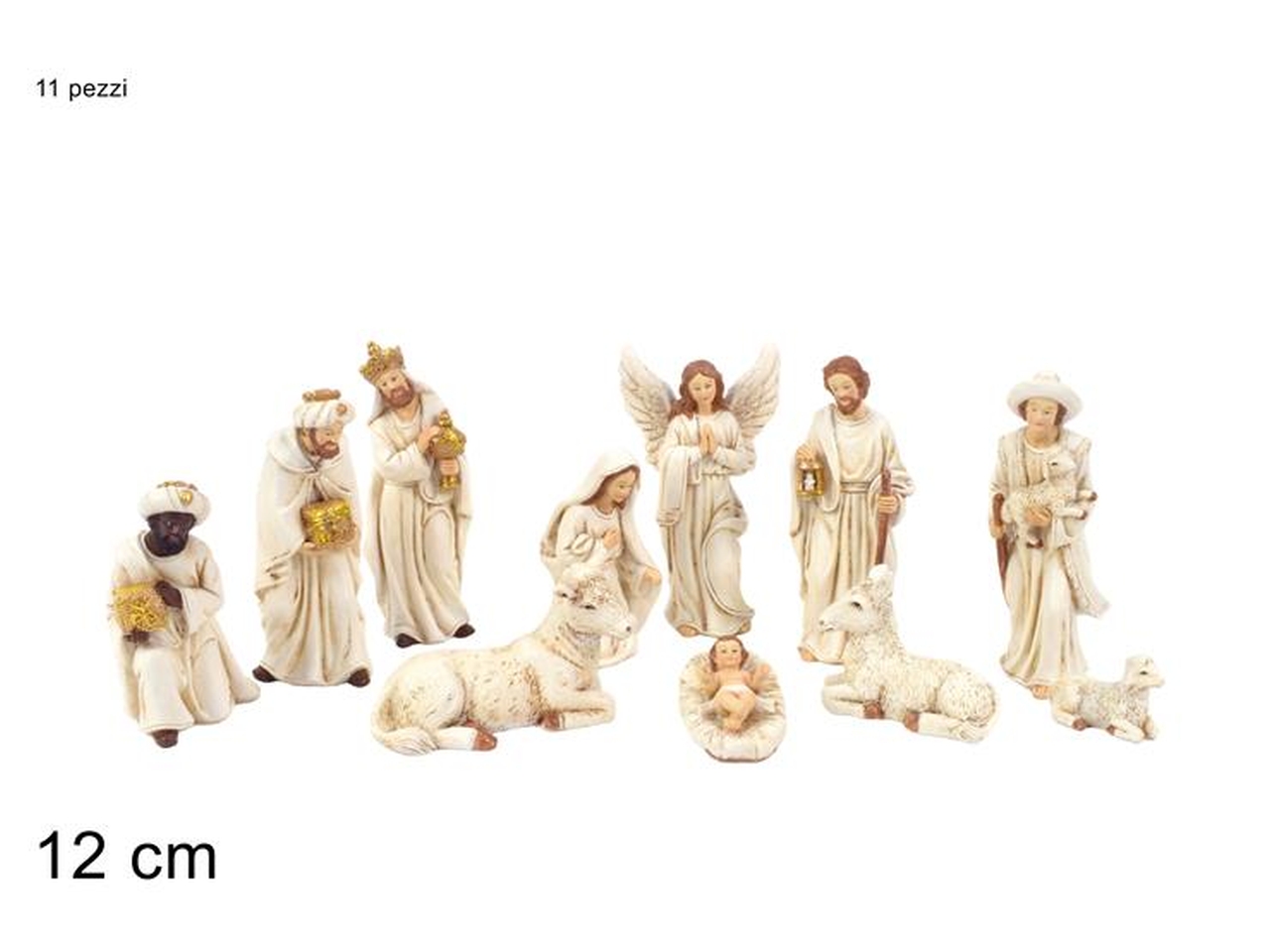 NATIVITA’ 12CM C/ABITI CHIARI/ORO 11PZ XNA19003821 NATIVITA’ 12CM C/ABITI CHIARI/ORO 11PZ XNA19003821
