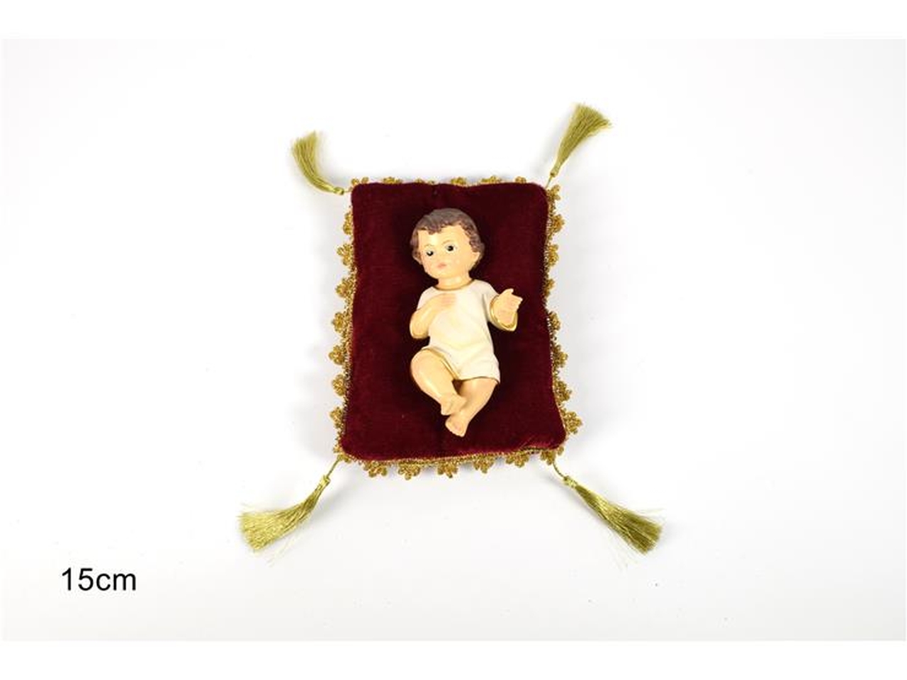 GESU BAMBINO 15CM SU CUSCINO XNA19010321