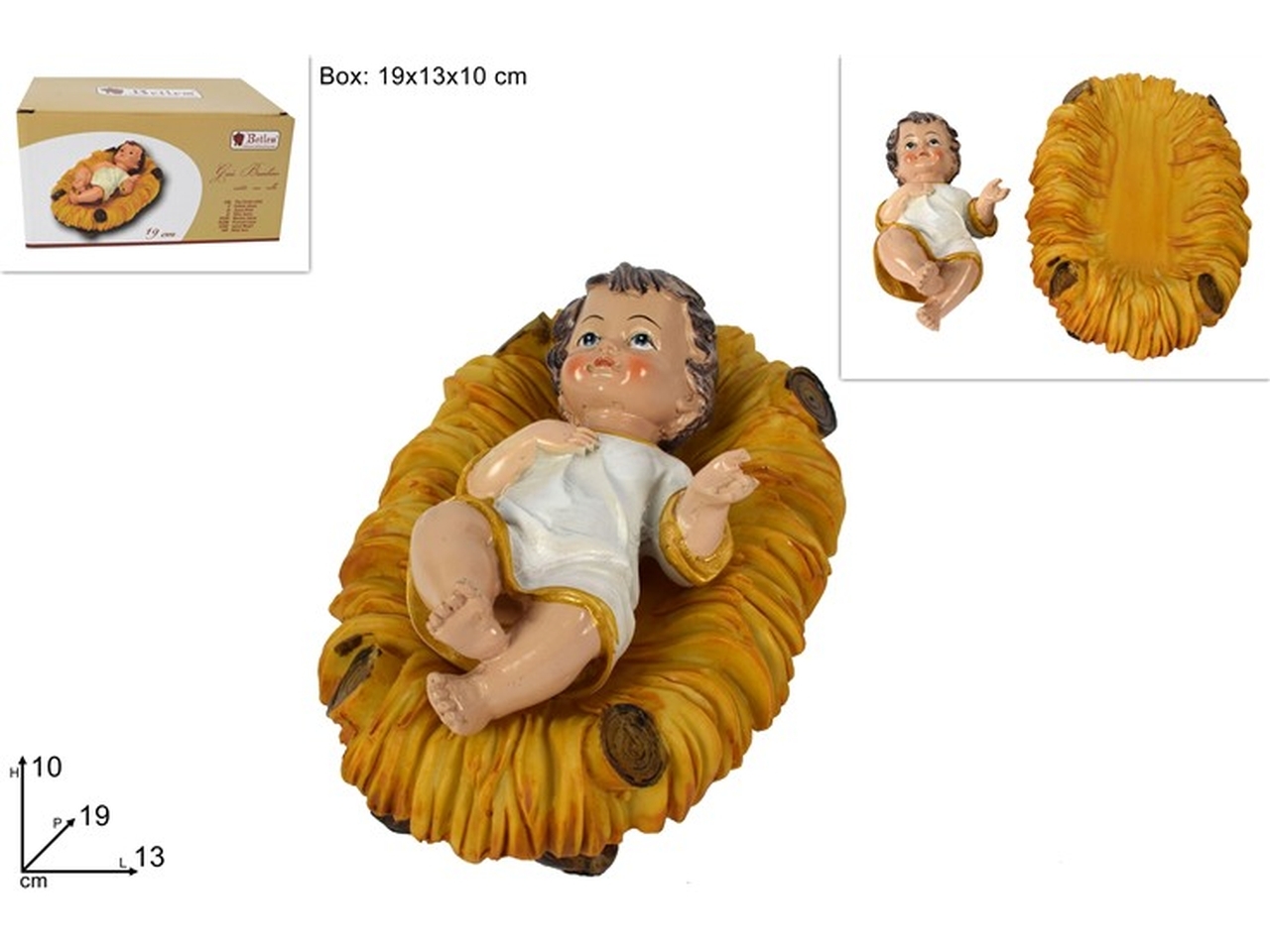 GESU BAMBINO 19CM VESTITO C/CULLA XNA11001381