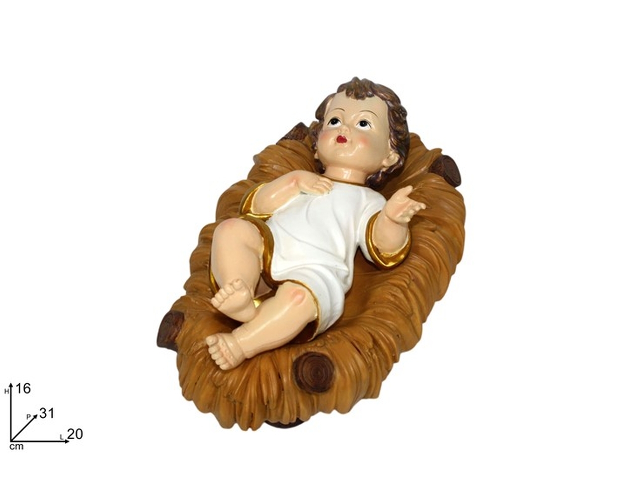 GESU BAMBINO 31CM VESTITO C/CULLA XNA11001661