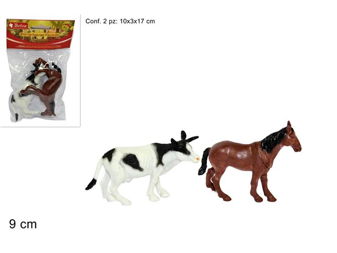 ANIMALI MUCCA+CAVALLO SET 2PZ XNA08005131