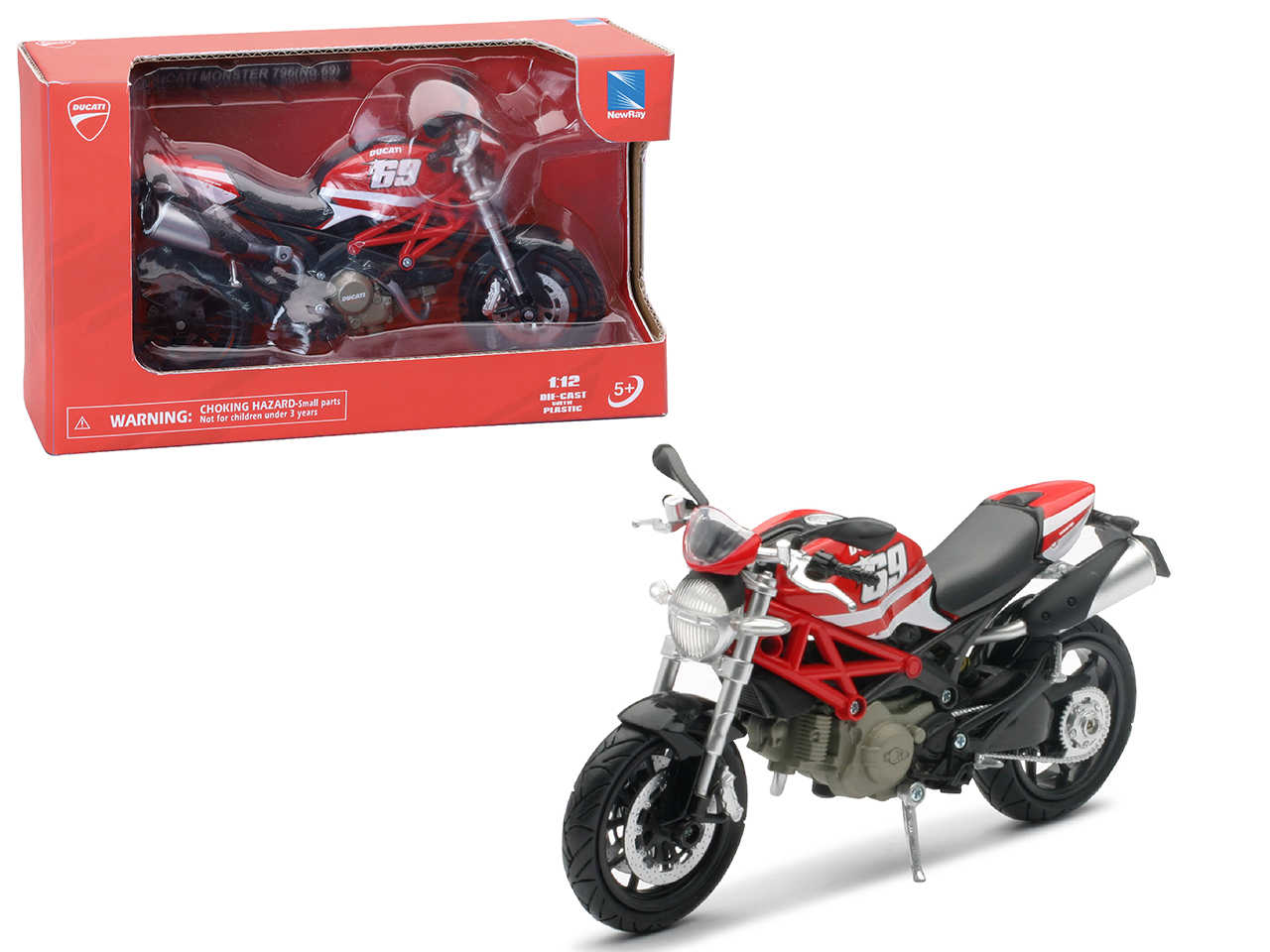 MOTO DUCATI MONSTER 796 69 1:12 57523