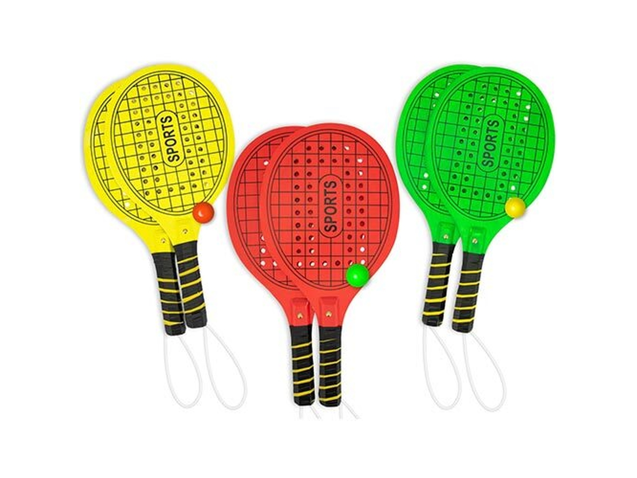 TEO’S RACCHETTONI IN LEGNO FLUO 8MM 3 ASS. 52276