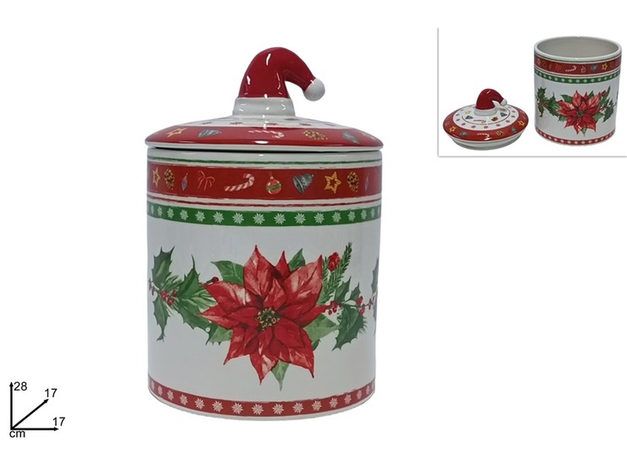 BARATTOLO DEC.STELLA DI NAT. 28X17CM XNA23039991 BARATTOLO DEC.STELLA DI NAT. 28X17CM XNA23039991