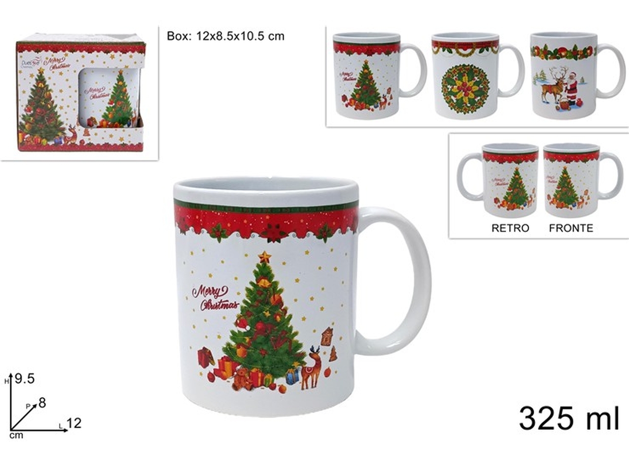 TAZZONE MUG NATALIZIO 325ML 3ASS. XNA20011231