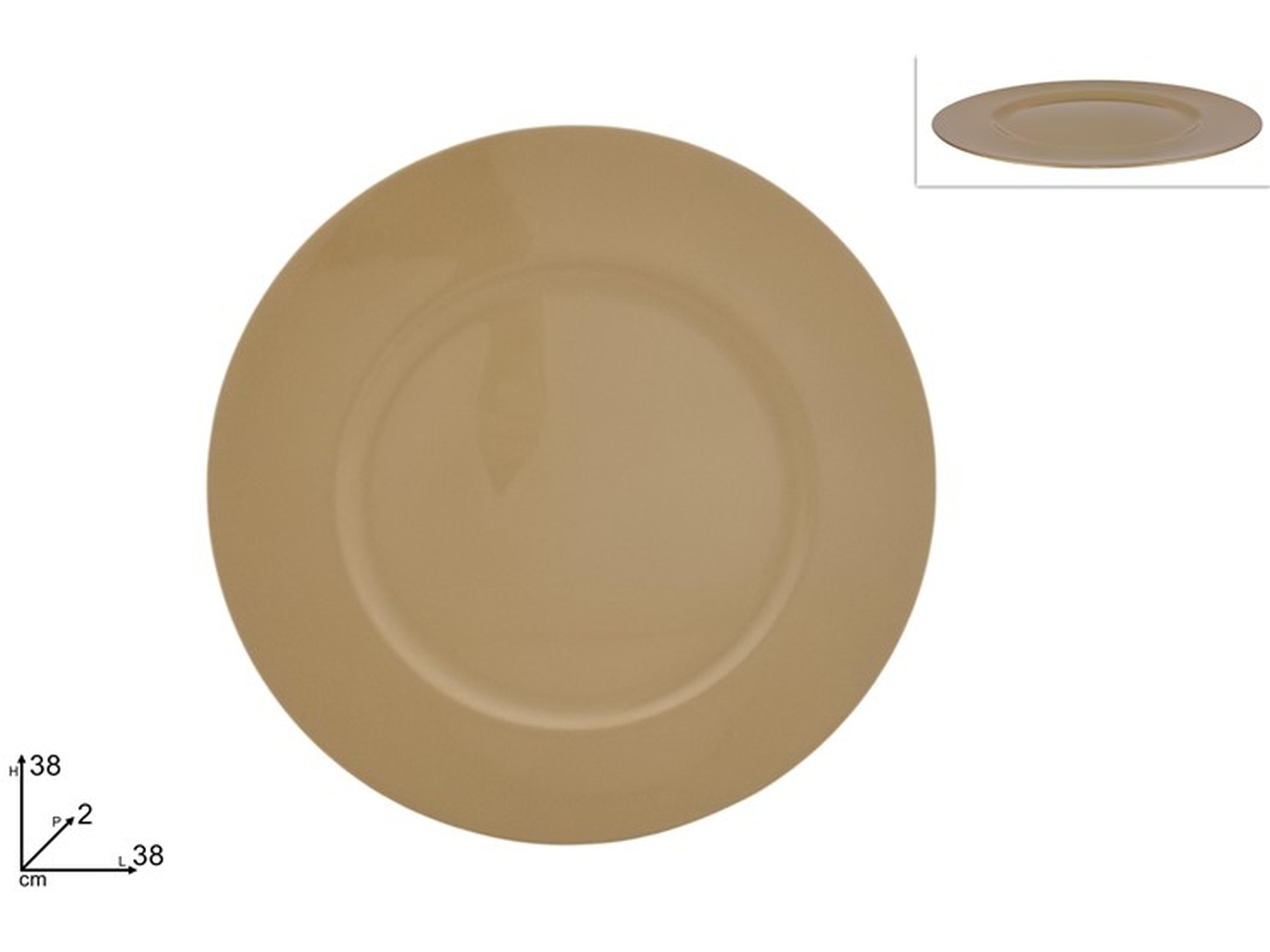 SOTTOPIATTO 38CM ORO XNA18015911