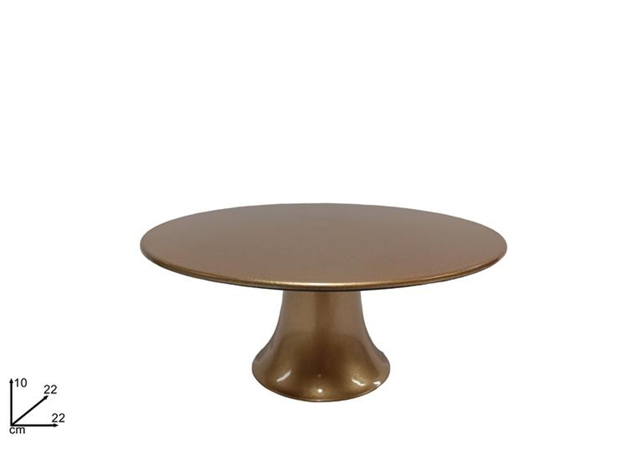 ALZATA 22XH.10CM PLASTICA ORO XNA22001031