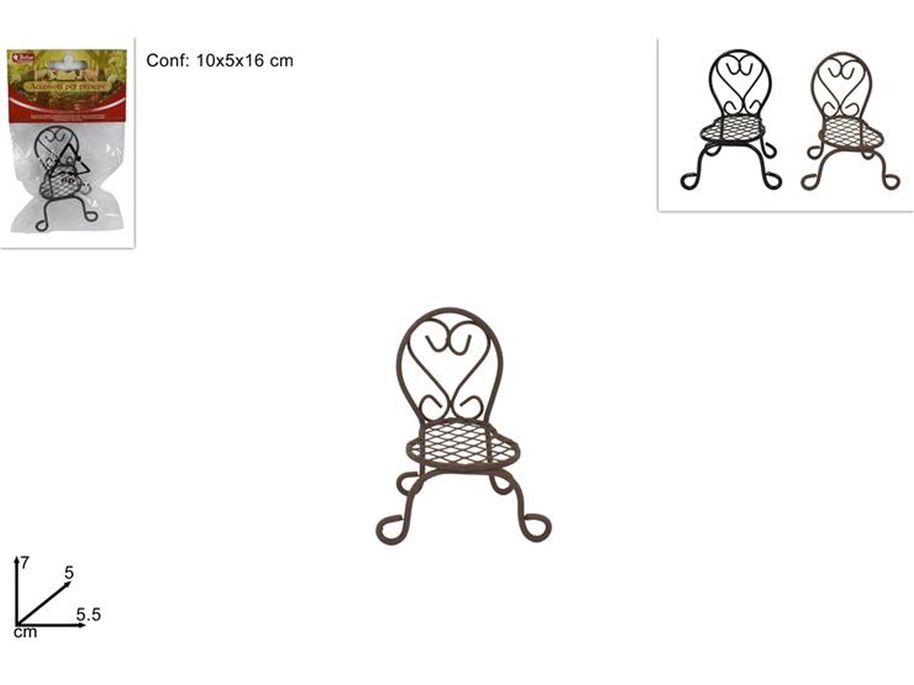 SEDIA TONDA METALLO 5,5X5XH.7CM 2COL. XNA21022331 SEDIA TONDA METALLO 5,5X5XH.7CM 2COL. XNA21022331