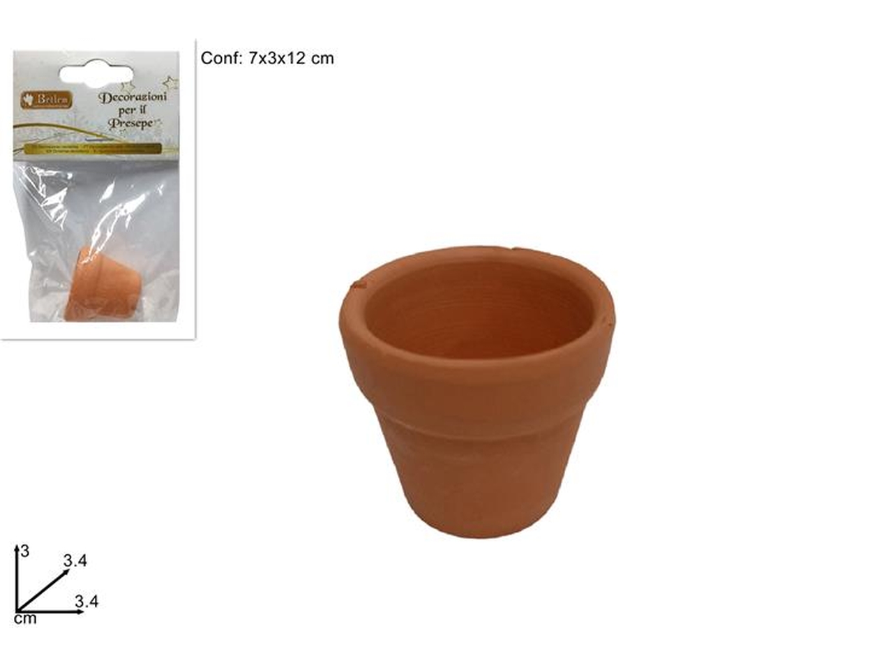 MINI VASO TERRACOTTA 3,4X3CM XNA22033031 MINI VASO TERRACOTTA 3,4X3CM XNA22033031