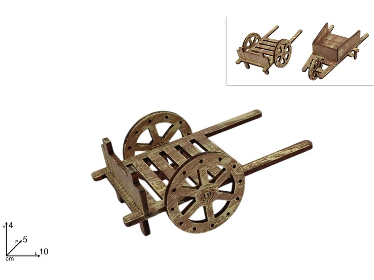 CARIOLA IN LEGNO 10x4CM 2ASS XNA24072281 CARIOLA IN LEGNO 10x4CM 2ASS XNA24072281