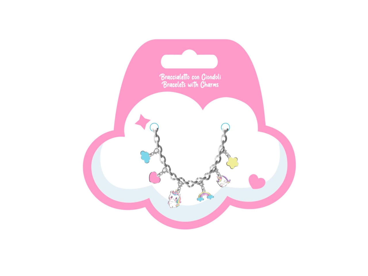 UNICORNO BRACCIALETTO CON CHARMS REMOVIBILI X14022 UNICORNO BRACCIALETTO CON CHARMS REMOVIBILI X14022